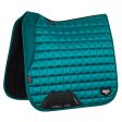 LeMieux Tapis de Selle Loire Memory Satin Square Dressage Peacock Green Online