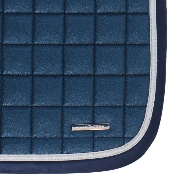 Lami-Cell Tapis de Selle Sparkling Dressage Marin Fashion