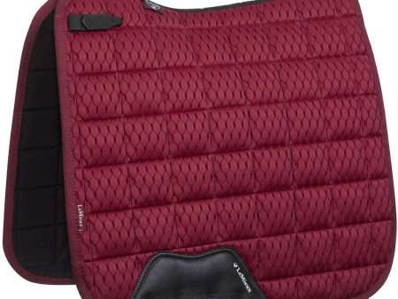 LeMieux Tapis de Selle Carbon Mesh Air Square Dressage Mulberry Supply