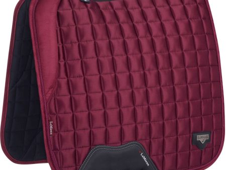 LeMieux Tapis de Selle Loire Memory Satin Square Dressage Mulberry Online Hot Sale