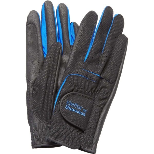 Kieffer Gants d Équitation Mannheim Noir Bleu on Sale