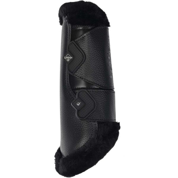 LeMieux Brushing Boots Fleece Edge Mesh Noir Fashion