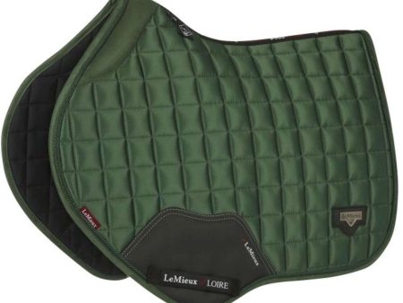 LeMieux Tapis de Selle Loire Memory Satin Square CC Hunter Green For Sale