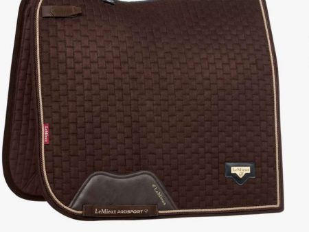 LeMieux Tapis de Selle de Dressage Puissance Suede Marron Cheap