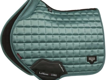 LeMieux Tapis de Selle Loire Memory Satin Square CC Sage Hot on Sale