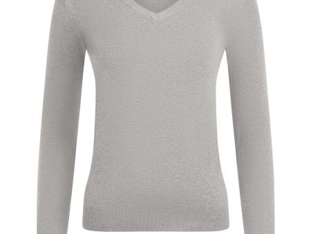 LeMieux Pull Elite V-Neck Femme Gris For Sale