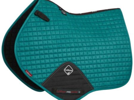 LeMieux Tapis de Selle Luxury Square CC Peacock Vert Online now