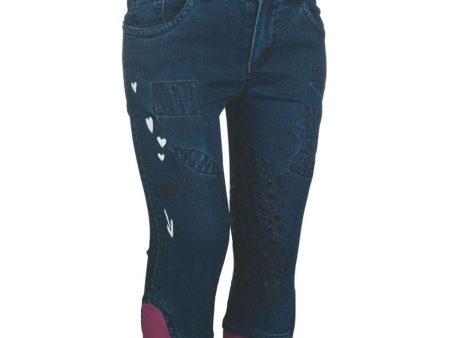 Little Sister Pantalon d Équitation Piccola Silicone Knee Bleu Foncé Discount