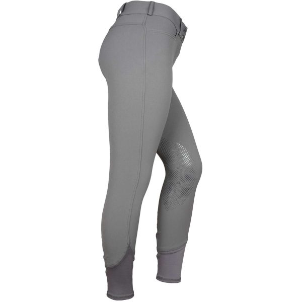 Kingsland Pantalon d Équitation Kadi E-Tec Knee-Grip Femmes Gris Supply