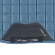 LeMieux Tapis de Selle Loire Classic Satin Square Dressage Ice Blue Supply