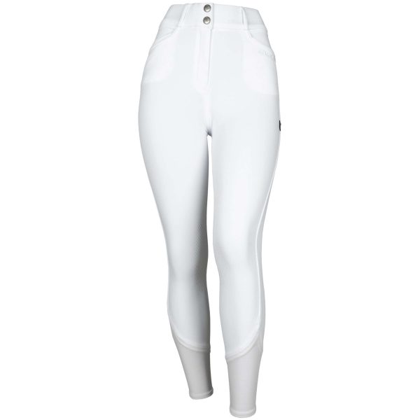 Kingsland Pantalon d Équitation Kadi E-Tec Knee-Grip Femmes Blanc Cheap